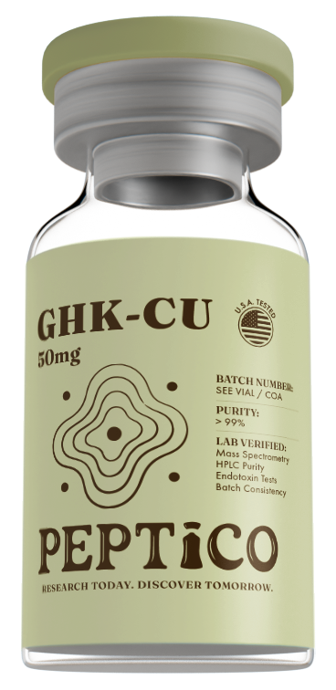 GHK-Cu Copper Peptide 50mg transparent view